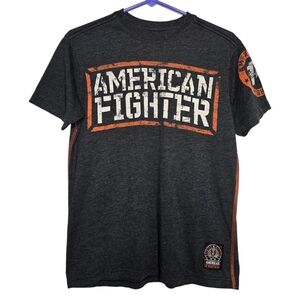 American Fighter Logo T Shirt Training Div. Graphics Men's Small Buckle